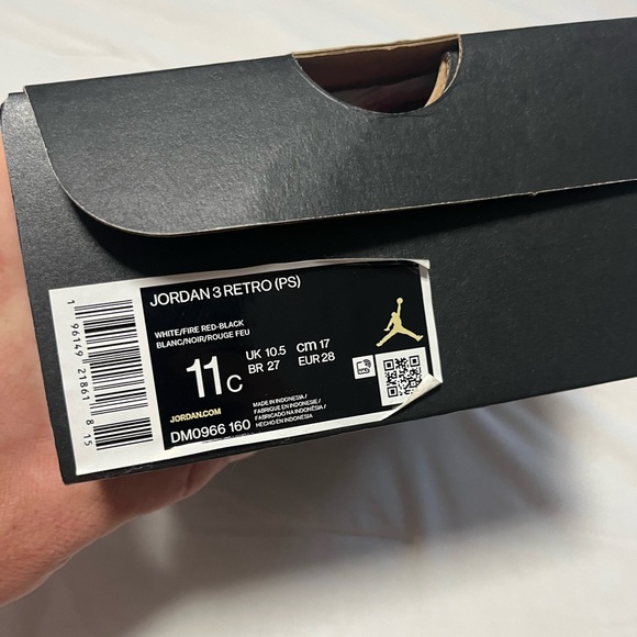 ❌❌SOLD❌❌ Air Jordan 3 fire red 11c - Picture 3 of 4